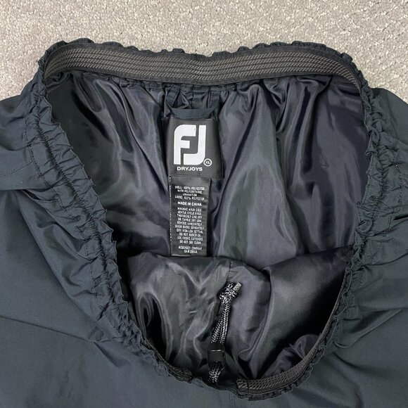 FootJoy DryJoys Rain Pants Men's XL Black Golf Ankle Zip Zipper Waterproof - Picture 9 of 16